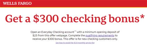 wells fargo $300 checking bonus|Wells Fargo Promotions: August 2024 .